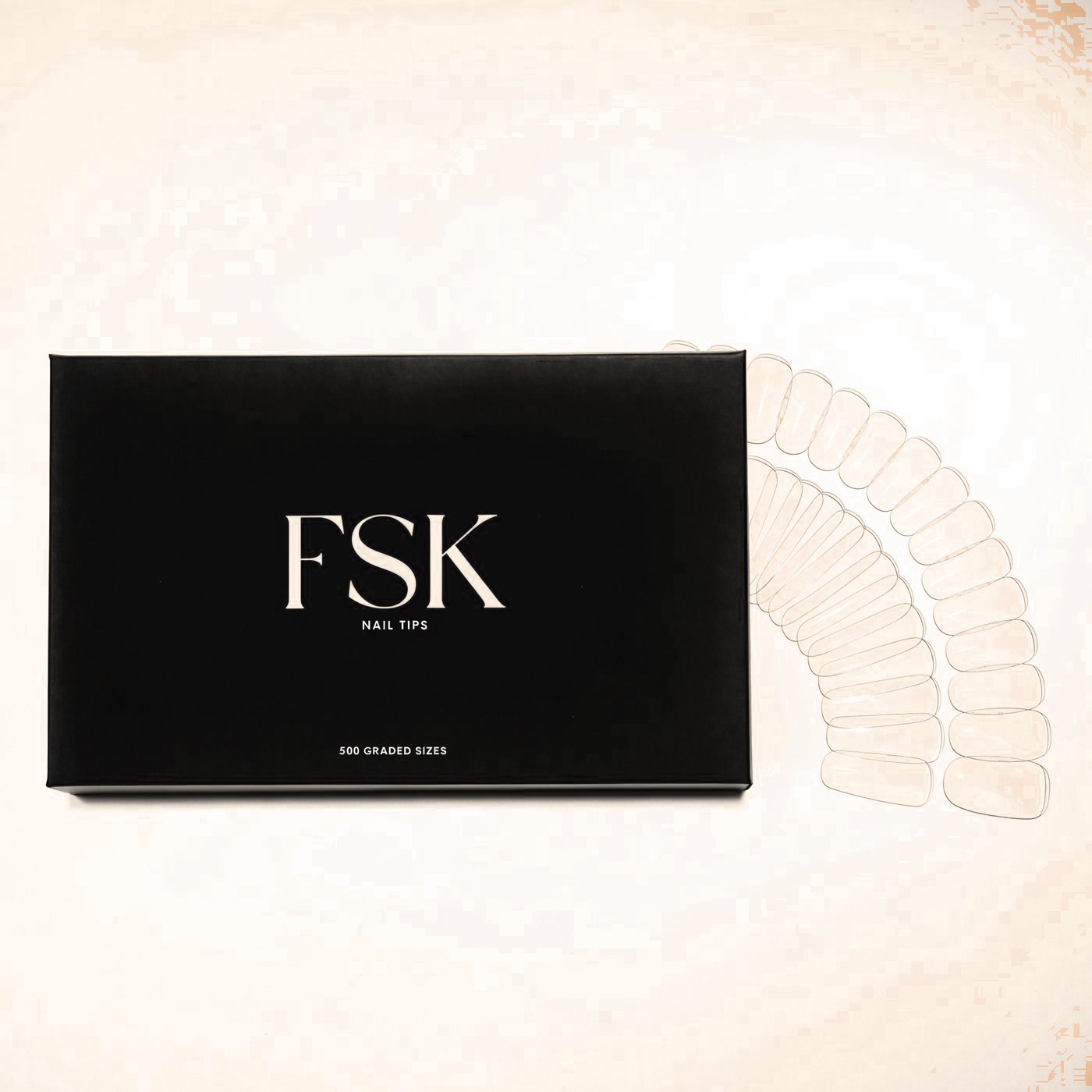 FSK nail tips, box of 500 graded sizes